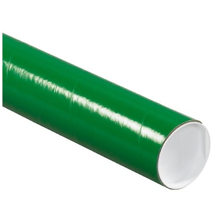 Bsc Preferred 3 x 36'' Green Tubes with Caps, 24PK P3036G